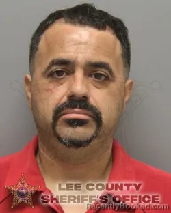 Mugshot of DANIEL LEE PARRA booked in Lee County, Florida on July 9, 2026