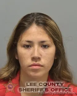 Mugshot of CINDY YADIRA LOZADA GARCIA booked in Lee County, Florida on July 9, 2026