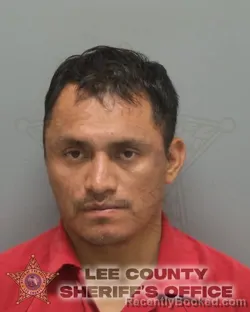 Mugshot of JOSE ALFONSO POP TIUL booked in Lee County, Florida on July 11, 2026