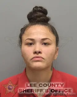 Mugshot of TYTIANNA SAYLEE MONTALVO booked in Lee County, Florida on July 11, 2026