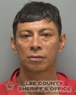 Mugshot of GEHISON ROBERTO GUEVARA LOPEZ booked in Lee County, Florida on July 13, 2026