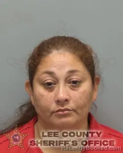 Mugshot of MELISSA BECERRA QUILES booked in Lee County, Florida on July 13, 2026