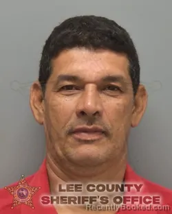 Mugshot of JUAN CARLOS ANTUNEZ SANTOS booked in Lee County, Florida on July 13, 2026