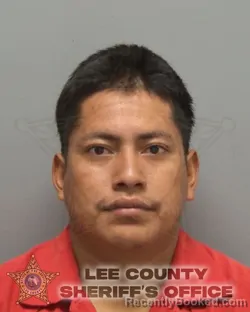 Mugshot of CARLOS ENRIQUE FERNANDO JUAN booked in Lee County, Florida on July 14, 2026