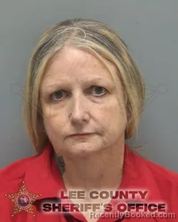 Mugshot of Patricia Ann Phillips booked in Lee County, Florida on July 31, 2026
