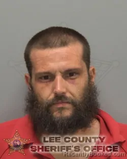 Mugshot of Jesse James Bennett booked in Lee County, Florida on August 1, 2026