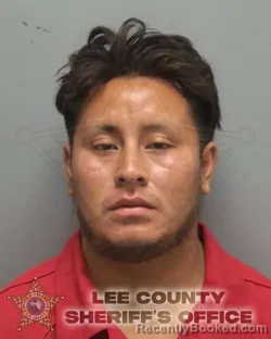 Mugshot of Sergio Carlos Enrique Sarat Ordonez booked in Lee County, Florida on August 1, 2026
