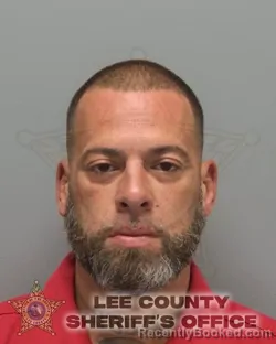 Mugshot of Daniel Eric Colon booked in Lee County, Florida on August 2, 2026