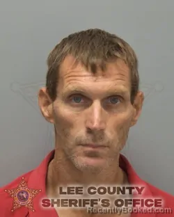 Mugshot of Samuel Anthony Fewox booked in Lee County, Florida on August 2, 2026