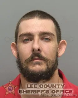 Mugshot of Zachary Matthew Roberts booked in Lee County, Florida on August 10, 2026