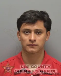 Mugshot of Juan Josue Oxlaj Sosa booked in Lee County, Florida on August 10, 2026