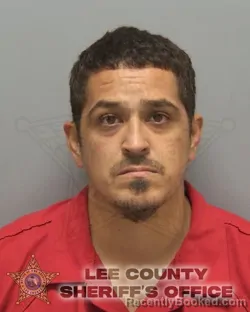 Mugshot of Diego Martinez booked in Lee County, Florida on August 12, 2026