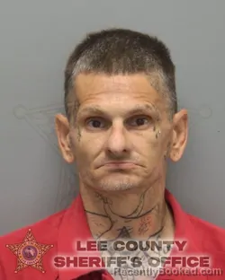 Mugshot of Anthony William Widzins booked in Lee County, Florida on August 12, 2026