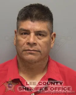 Mugshot of Severiano Jose Gonzalez booked in Lee County, Florida on August 13, 2026