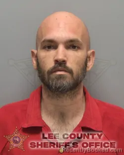 Mugshot of Douglas Eric Mcauliffe booked in Lee County, Florida on August 13, 2026
