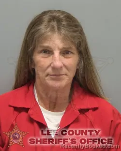 Mugshot of Ginger Deanne Correll booked in Lee County, Florida on August 13, 2026