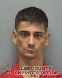 Mugshot of Alberto Jr Rodriguez booked in Lee County, Florida on August 13, 2026