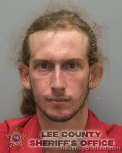 Mugshot of Dylan Bruce Clyatt booked in Lee County, Florida on August 13, 2026