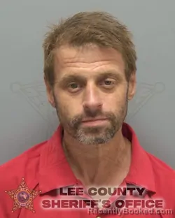 Mugshot of Chris Louis Porter booked in Lee County, Florida on August 13, 2026