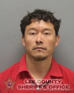 Mugshot of Bolfi Onan Penate Perez booked in Lee County, Florida on August 13, 2026