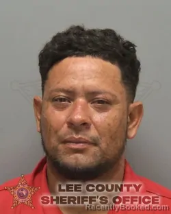 Mugshot of Manuel Antonio Zavala Mejia booked in Lee County, Florida on August 14, 2026