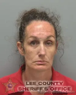 Mugshot of Ashley Nicole Cashman booked in Lee County, Florida on August 14, 2026