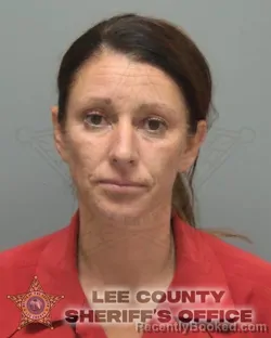 Mugshot of Danielle Lynn Downing booked in Lee County, Florida on August 14, 2026