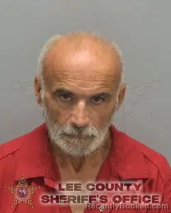 Mugshot of William Henry Barber booked in Lee County, Florida on August 14, 2026