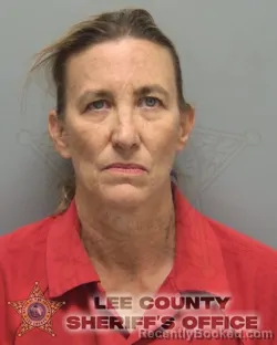 Mugshot of Cindy Johnson Thomas booked in Lee County, Florida on August 14, 2026