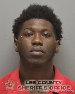 Mugshot of Derick Lamar Sapp booked in Lee County, Florida on August 14, 2026