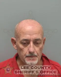 Mugshot of Joel Christopher Campagnola booked in Lee County, Florida on August 14, 2026