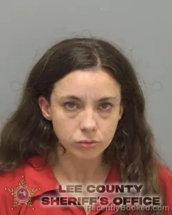 Mugshot of Jacqueline Kate Chireen Stacy booked in Lee County, Florida on August 14, 2026