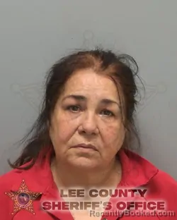 Mugshot of Damarys Rodriguez booked in Lee County, Florida on August 14, 2026