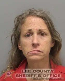 Mugshot of Dannielle Anne Zinderman booked in Lee County, Florida on August 14, 2026