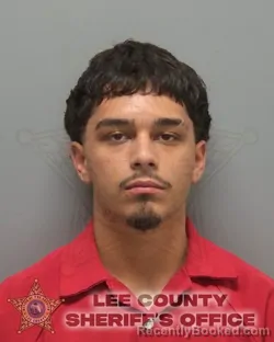 Mugshot of Isaiah Jimenez booked in Lee County, Florida on August 15, 2026