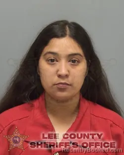 Mugshot of Sabrina Analie Martinez booked in Lee County, Florida on August 15, 2026