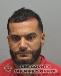 Mugshot of Gabriel Gomez booked in Lee County, Florida on August 15, 2026