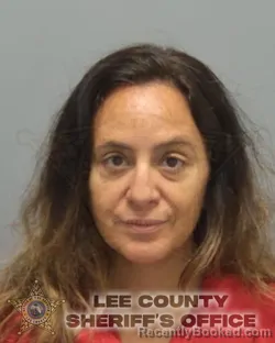 Mugshot of Rania Lee Saliba booked in Lee County, Florida on August 15, 2026