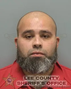 Mugshot of Raymond Victor Ramos booked in Lee County, Florida on August 15, 2026