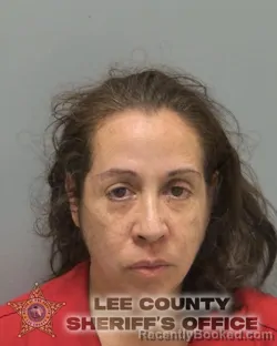 Mugshot of Omayra Deleon booked in Lee County, Florida on August 15, 2026