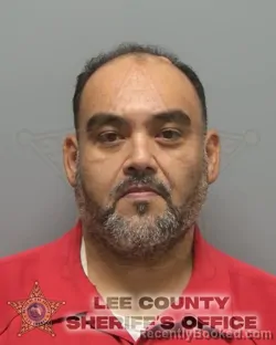 Mugshot of Jose Guadalupe Castillo booked in Lee County, Florida on August 15, 2026