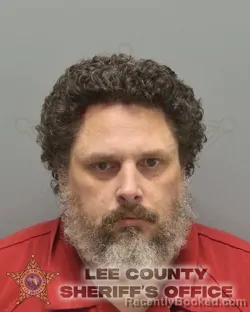 Mugshot of Brandon Guenther Marek booked in Lee County, Florida on August 15, 2026