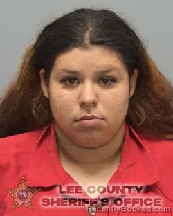 Mugshot of Jazlyn Love Ramon booked in Lee County, Florida on August 15, 2026