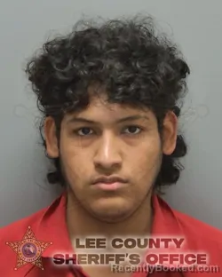 Mugshot of Christopher Geraldo Ramirez Hernandez booked in Lee County, Florida on August 15, 2026
