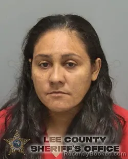Mugshot of Maria Yolanda Isaula Antunez booked in Lee County, Florida on August 15, 2026