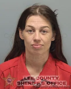 Mugshot of Amanda Jean St Clair booked in Lee County, Florida on August 15, 2026