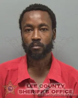Mugshot of Shadane Hakeem Jones booked in Lee County, Florida on August 16, 2026