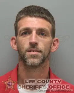 Mugshot of Bradley Wayne Stidham booked in Lee County, Florida on August 16, 2026