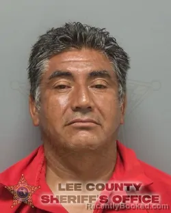 Mugshot of Jose Luis Vergara-Martinez booked in Lee County, Florida on August 17, 2026