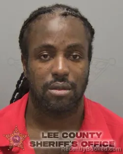 Mugshot of Odane Anthony Brown booked in Lee County, Florida on August 17, 2026